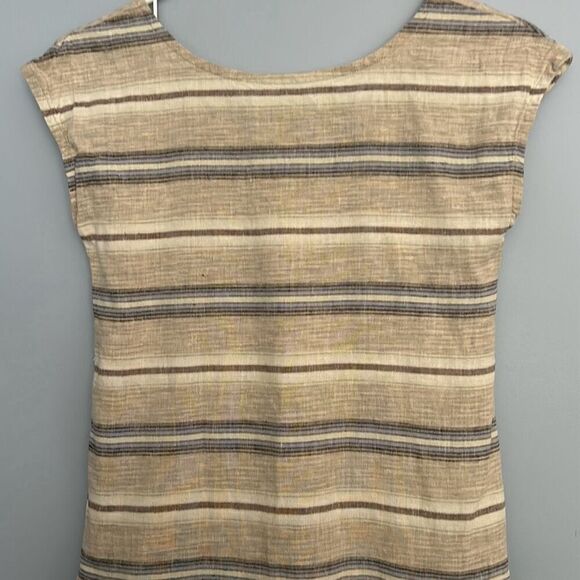 Patagonia Kids Lg Dress Tarkine Stripe Marrow Grey Organic Cotton - Picture 7 of 9